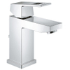 GROHE Eurocube Robinet de lavabo - monotrou - mitigeur - disques céramiques - système de fixation - limiteur de débit - levier métallique - chrome SW29766