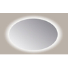 Sanicare q-mirrors miroir 140x90x3.5cm avec éclairage led blanc chaud ovale incluant le verre sensitif SW643980
