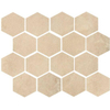 Ceralto Fiorno Mosaic Mozaiektegel - 25x30cm - 9.5mm - gerectificeerd - Beige SW1129987