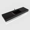 MONDIAZ ALAN 150cm badmeubel solid surface planchet talc Vrijhangende wastafel cloud midden 1 kraangat kleur urban SW408837 MONDIAZ ALAN 150cm badmeubel solid surface planchet talc Vrijhangende wastafel cloud midden 1 kraangat kleur urban SW408837
