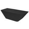 Best Design Borgh half vrijstaand bad 180x85x55cm solid surface mat zwart SW438762 Best Design Borgh half vrijstaand bad 180x85x55cm solid surface mat zwart SW438762