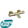 FugaFlow Eccelente Sobrado Badkamer Thermostatische Badkraan - geborsteld messing PVD - Black Friday - SW1123311