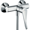 Hansgrohe Focus Care douchekraan - met koppelingen - met verlengde greep - 12.1cm - hoogglans chroom 0605628