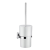 Smedbo Ice Porte-brosse de toilette - ouvert - modèle mural - chrome/porcelaine SW74379