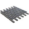 The Mosaic Factory Sevilla mozaïektegel - 30x30cm - 6mm - ovaal - glans grey-blue speckle (blauw) SW716261