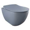 Creavit Hangend Toilet - 35.3x51cm - RVS Bidetsproeier - spoelrandloos - mat basalt SW1152743