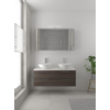 Bruynzeel Combo badmeubelset 120x45cm 2 wasbakken 2 lades met spiegelkast met softclose ceramic gladstone SW383596 Bruynzeel Combo badmeubelset 120x45cm 2 wasbakken 2 lades met spiegelkast met softclose ceramic gladstone SW383596