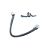 Fortifura Calvi Badafvoercombinatie - draaibediening - geschikt - voor bodemdikte 10-20mm - hoogglans chroom SW1381744