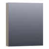 Saniclass Plain Spiegelkast 59x70x15cm Hoogglans Taupe Rechtsdraaiend SW392949 Saniclass Plain Spiegelkast 59x70x15cm Hoogglans Taupe Rechtsdraaiend SW392949