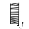 Plieger Elba Electrical Elektrische Designradiator - 126.2x50cm - met thermostaat - 500w - mat zwart SW1221761