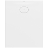 Villeroy & Boch Ecora douchebak - 100x80x3.5cm - afvoer korte zijde - stone white (wit) SW1559009