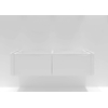 H&R badmeubelen Juice Wastafelonderkast - 160x45x40cm - afgeronde hoeken - 2 lades - geïntegreerde greep - wit mat SW862829