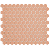 The Mosaic Factory Hexagon - Carrelage mosaïque - 26x30cm - carrelage mural et sol - Hexagonal - porcelaine - Royal Peach mat SW1015067