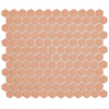 The Mosaic Factory Hexagon mozaïektegel - 26x30cm - wand en vloertegel - Zeshoek/Hexagon - Porselein Royal Peach Mat SW1015067