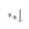 Hotbath Ace Badmengkraan - Badrandcombinatie - éénhendel - 2-weg omstel - handdouche - hoogglans chroom SW1117734