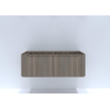 H&R meubles de salle de bains Juice Meuble sous-vasque - 120x45x40cm - coins arrondis - 2 tiroirs - poignée intégrée - charleston SW867541