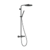 Hansgrohe Pulsify S Puro doucheset - 26cm - 1 straalsoort - brushed black chrome (zwart) SW1566503