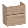 BRAUER Delight meuble sous lavabo peu profond - 60x39x60cm - 2 tiroirs softclose - sans poignée - 1 découpe pour le siphon - chêne massif - lamelles chêne naturel SW523073 BRAUER Delight meuble sous lavabo peu profond - 60x39x60cm - 2 tiroirs softclose - sans poignée - 1 découpe pour le siphon - chêne massif - lamelles chêne naturel SW523073