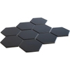 The Mosaic Factory Barcelona mozaïektegel - 25x29cm - 6.5mm - hexagon - mat black (zwart) SW157763