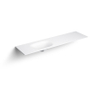 Clou Hammock wastafelblad 180x50.3x14.5cm enkele waskom links aluite wit mat SW108229 Clou Hammock wastafelblad 180x50.3x14.5cm enkele waskom links aluite wit mat SW108229