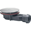 Wirquin Slim+ Vidage de receveur de douche - peu profond 40mm - avec couvercle en métal - chrome SW718773