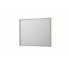 INK SP32 miroir - 100x4x80cm rectangulaire dans cadre en acier incl LED indirecte - chauffage - changement de couleur - dimmable et interrupteur - inox brossé SW955859