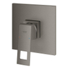 Grohe Eurocube Mitigeur thermostatique encastré - 1 bouton - sans inverseur - hard graphite brossé SW523743
