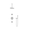 Hotbath Buddy IBS1 Regendoucheset - 2 stopkranen - 30cm plafondarm - 25cm ronde hoofddouche - staafhanddouche - hoogglans chroom SW18227