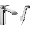 Hansgrohe Vivenis 1-gr wastafelkraan 260 met bidet handdouche en doucheslang 160cm chroom SW1567412