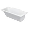 Duravit Durastyle Baignoire acrylique rectangulaire avec dossier gauche 170x70x46cm sans pieds ou tabliers blanc SW54480 Duravit Durastyle Baignoire acrylique rectangulaire avec dossier gauche 170x70x46cm sans pieds ou tabliers blanc SW54480