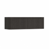 H&R Badmeubelen Juice Wastafelonderkast - 140x45x40cm - afgeronde hoeken - 2 lades - geïntegreerde greep - basalt SW1259394