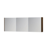 INK SPK1 Spiegelkast - 180x14x60cm - 3 deuren - dubbelzijdige Spiegel - schakelaar en stopcontact - MFC Koper eiken SW493959