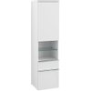 Villeroy en boch Venticello hoge kast 40.4x37.2x154cm deur links 2x lade glossy wit GA32958 Villeroy en boch Venticello hoge kast 40.4x37.2x154cm deur links 2x lade glossy wit GA32958