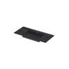 Ink post lavabo en céramique enveloppe de lavabo centre avec 1 trou pour robinet 100x45x1cm lauren black matt SW693245