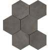 SAMPLE Ceralto Rovino Concrete Vloer- en wandtegel hexagon 18x21cm 9.5mm R9 porcellanato Peltro SW1170694