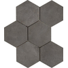 SAMPLE Ragno Rewind Vloer- en wandtegel hexagon 18x21cm 9.5mm R9 porcellanato Peltro SW1170694