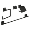 GROHE Start Cube set d'accessoires - porte-papier/crochet/anneau/porte-serviettes - noir mat SW1126657