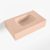 Mondiaz LEX Fontaine - 50x30x12cm - lavabo à droite - sans trous de robinet - solid surface - Rosee SW1026063