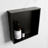 Mondiaz Easy nis 29.5x29.5x8cm - inbouw/opbouw - 1 open vak - Solid surface - Urban SW643607