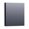 BRAUER Impress Deluxe spiegelkast – 59x70x15 cm – LED-verlichting – linksdraaiende – Zwart mat SW371796