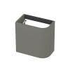 INK Concept R Fonteinonderkast - 40x22x40cm - 1 deur - linksdraaiend - afgeronde hoek - mdf lak - mat beton groen SW1406170