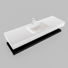 MONDIAZ ALAN 150cm badmeubel solid surface planchet urban Vrijhangende wastafel cloud midden 1 kraangat kleur talc SW408756 MONDIAZ ALAN 150cm badmeubel solid surface planchet urban Vrijhangende wastafel cloud midden 1 kraangat kleur talc SW408756