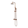Brauer Copper Edition Colonne de douche mural 20cm avec douchette ronde Cuivre brossé PVD SW374470 Brauer Copper Edition Colonne de douche mural 20cm avec douchette ronde Cuivre brossé PVD SW374470