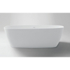 Crosstone Jay solid surface Baignoire îlot 161x75x53cm blanc mat SW369768 Crosstone Jay solid surface Baignoire îlot 161x75x53cm blanc mat SW369768