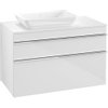 Villeroy en Boch Venticello wastafelonderbouwkast met 2 laden voor opzetwastafel links 95.7x50.2x60.6cm glans wit 1025484 Villeroy en Boch Venticello wastafelonderbouwkast met 2 laden voor opzetwastafel links 95.7x50.2x60.6cm glans wit 1025484