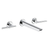 Crosswater Foile Wastafelkraan - 2 hendels - inbouw - hoogglans chroom SW968385