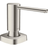 Hansgrohe A71 zeepdispenser 1-gats 500ml onderbouw RVS look SW241758