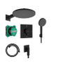 Hansgrohe Raindance Alive S Design Ensemble de douche pluie encastré - thermostat - noir mat SW1388533