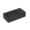 INK Versus lave-mains - 36x18x9cm - vasque gauche - sans trou robinet - noir mat SW493372