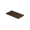 INK Topdeck XS Plan vasque - 40x22x1.6cm - pour meuble bas - MDF Placage Chocolate SW798116